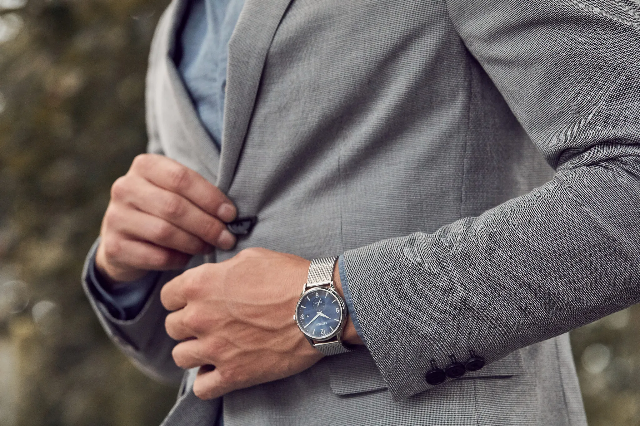 BTW - Men's Eco-Drive BV1110-51L Simple Cobalt Blue Watch | CITIZEN